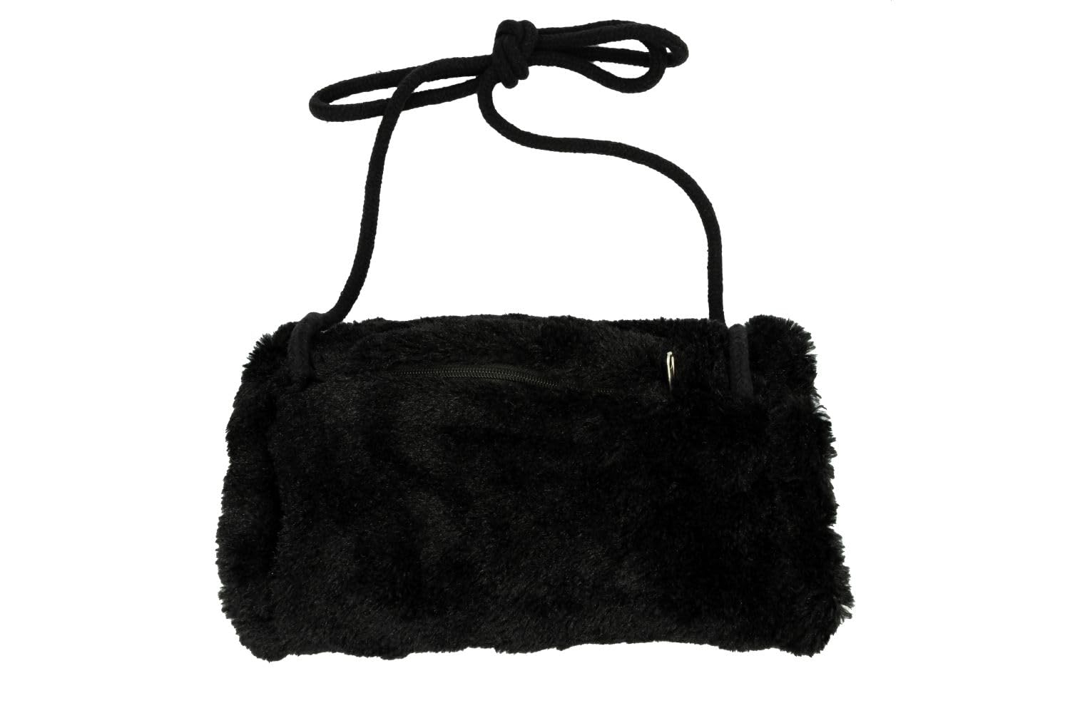 Muff Handmuff Damen mit Kordel schwarz