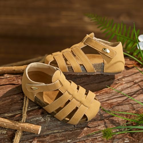 Image of Felix & Flora Toddler Girls Sandals Flower Girl Shoes Soft Rubber Princess Flat Shoes
