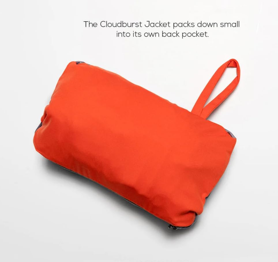 Showers Pass Men's Waterproof Softshell Rain Jacket Cloudburst Hoodie - Quiet Soft and Packable - For Outdoor Adventures4