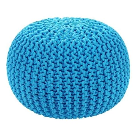 H-Z Chunky Knitted Pouffe Footstool Cover