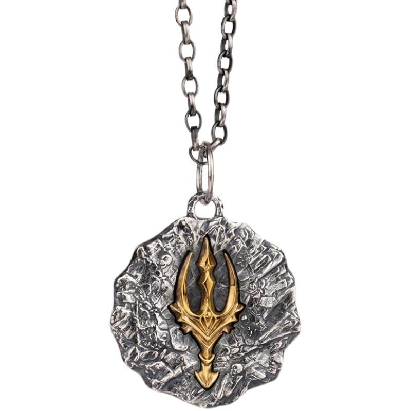 Pendentif Thor et Neptune en argent, le cadeau idéal pour homme fan de rock