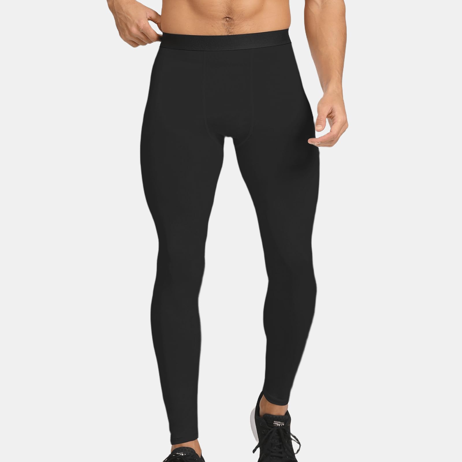 HYCOPROT Pantalones de Compresión para Hombre Secado Rápido Pantalones Deportivos de Entrenamiento Leggings Correr Pantalones de Baloncesto para Running Fitness Yoga
