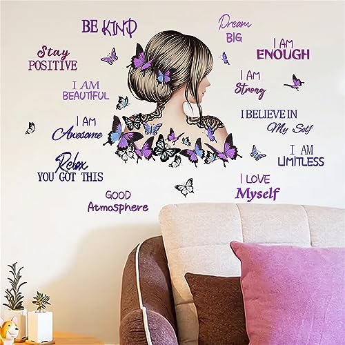 Vinilo decorativo sacinora con mariposa y frases motivacionales miniatura 4