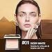 ZEESEA Pressed Powder The British Museum Egypt Series Long Lasting Oil Control Facial Finishing Brighten Setting Powder Multi-use Foundation (#01 Ivory White)