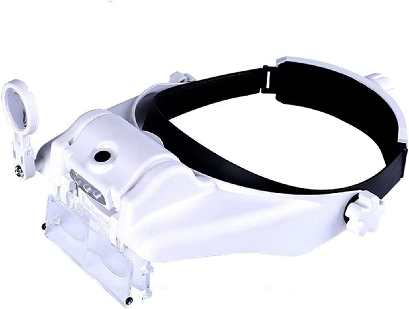 asdchZen Magnifying Glass Lamp Usb Rechargeabl Head Mounted Binocular Eyewear Loupe Magnifier With 3Led Illuminated Headband Magnifying Glass For Reading Flexible Gooseneck Arm Marriag,Fdj032-1