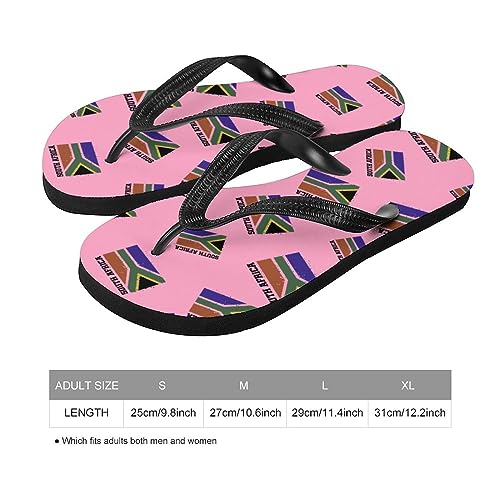 South Africa Flag Flip Flops for Women Men Casual Comfortable Beach Thong2