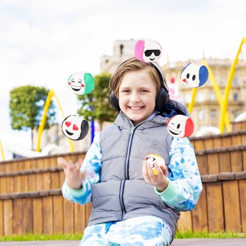 Jonglierbälle 12er Set, 5cm Jonglierbälle für Anfänger,Juggling Balls for Beginners Jonglierbälle Kinder, Langlebige und weiche PU Leder Jonglierbälle für Erwachsene Kinder Anfänger Outdoor Spielzeug