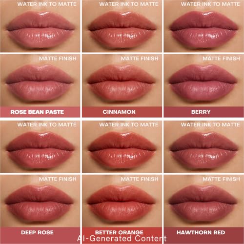 Image of KIMUSE Water Gel Lip Tint 6-Colors Set, Highly Pigmented Glossy Lip Stains | Long Lasting Moisturizing Glossy Lip Tint Stain, Hydrating Lip Gloss Set Makeup, Waterproof, Transfer-Proof, Lightweight