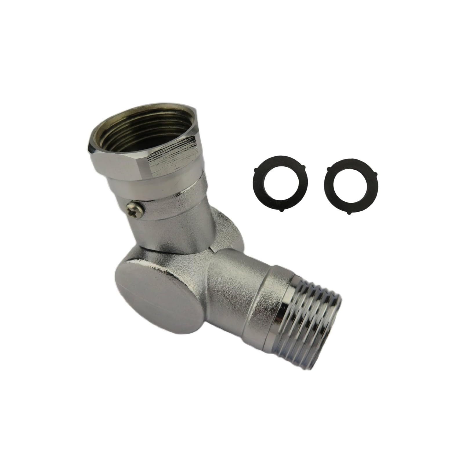 Faucet Adapter Brass Swivels Coupling 180 and 360 Degree Metal Swivels Connector for Garden Hose Coupling Enduring Metal Connector