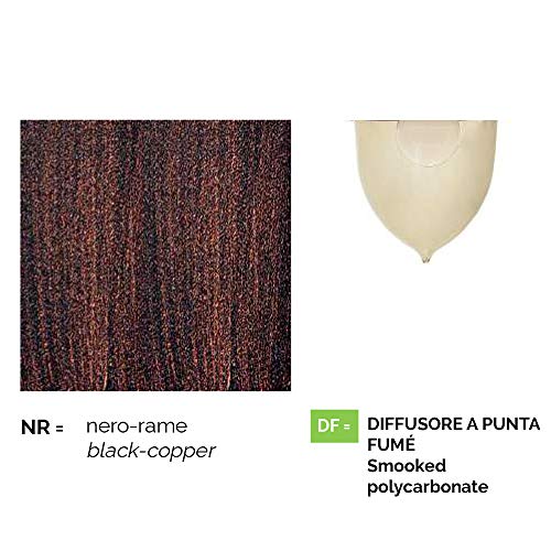 Outdoor three-lights lamppost in aluminum, made in Italy, Anusca