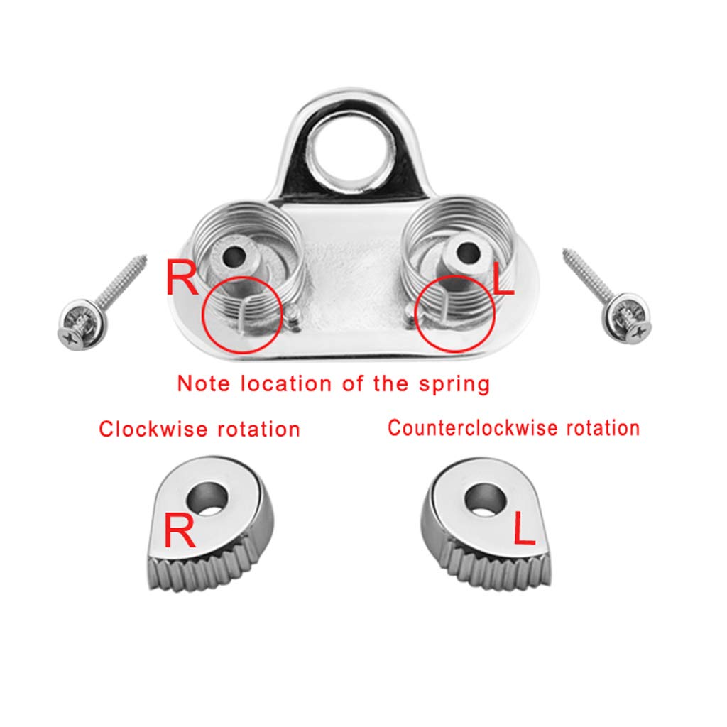 SDENSHI Edelstahl Cam Cleat Schotklemme Curryklemme für Max. 15mm Tau Seil