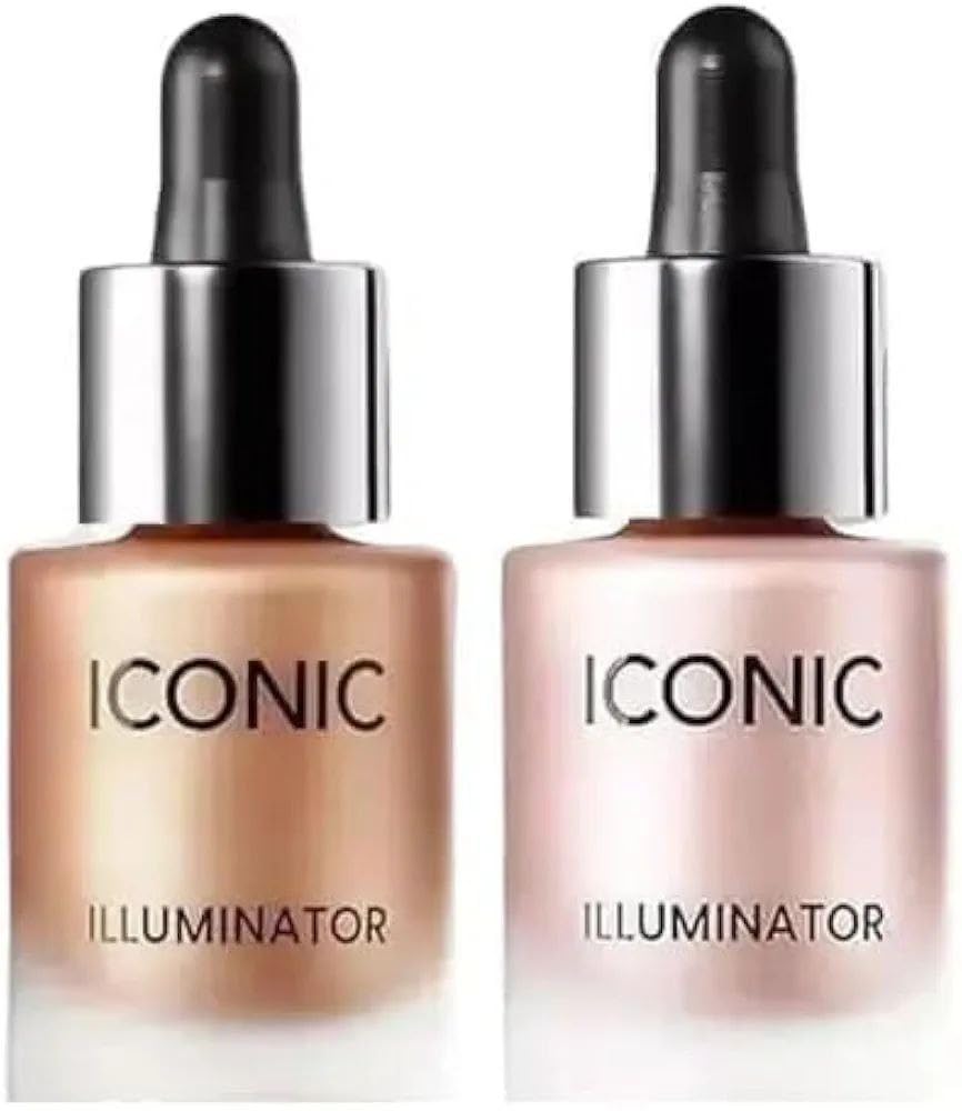 London Illuminator Liquid Highlighter, Pack of 2 | Glitter & Glow Finish, Dropper Applicator, Face Highlighter, Rose Gold & Bronze-image-15