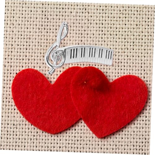 Broche note de musique finitions nacre et émail pour veste