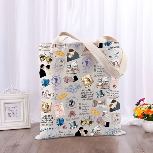 TIIMG Regency Book Lover Gift Bookworm Gift Novels Readers Book Club Tote Bag3