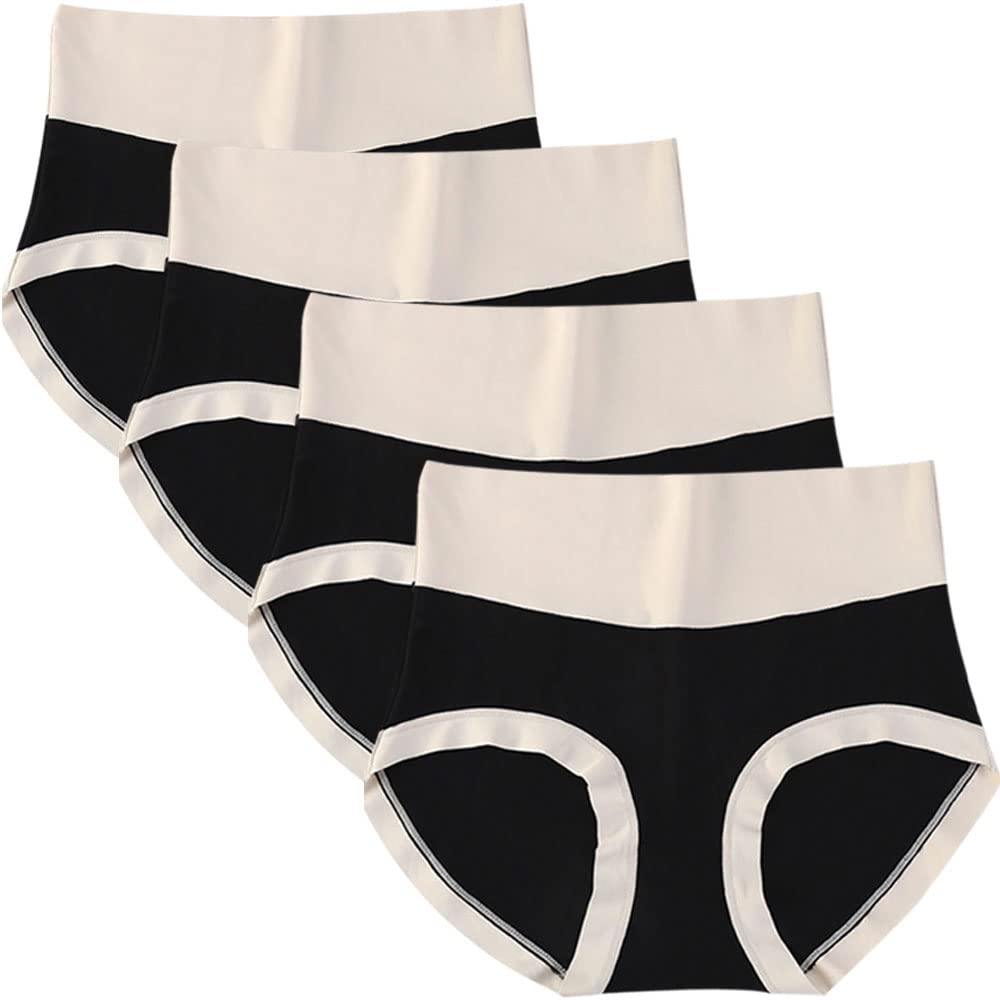 Dress Cici High Waisted Seamless Underwear for Women, Premium Modal Seamless Panties, 4-PACK