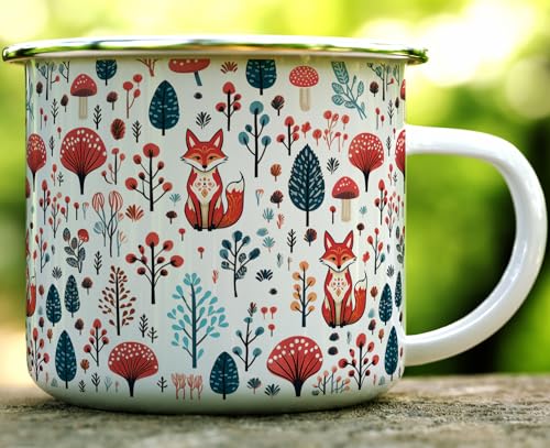 Taza de Campamento Loftipop Woodland Fox 16oz miniatura 2