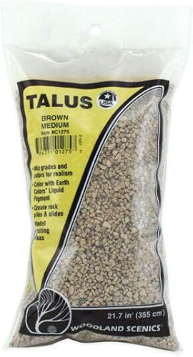 Woodland SCENICS C1275 Talus marrón medio WOOU1575