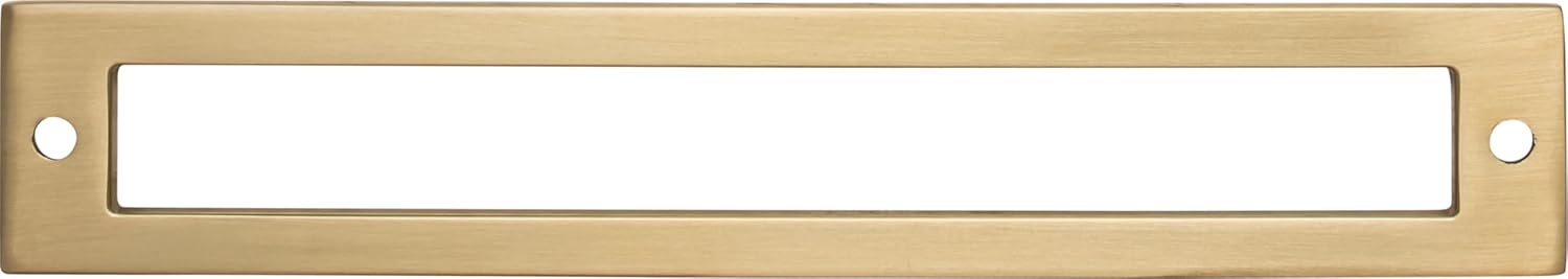 Top Knobs TK926BLK Top Knobs TK926 Hollin 6-5/16 Inch Center to Center Pull Backplate from The Lynwood Series