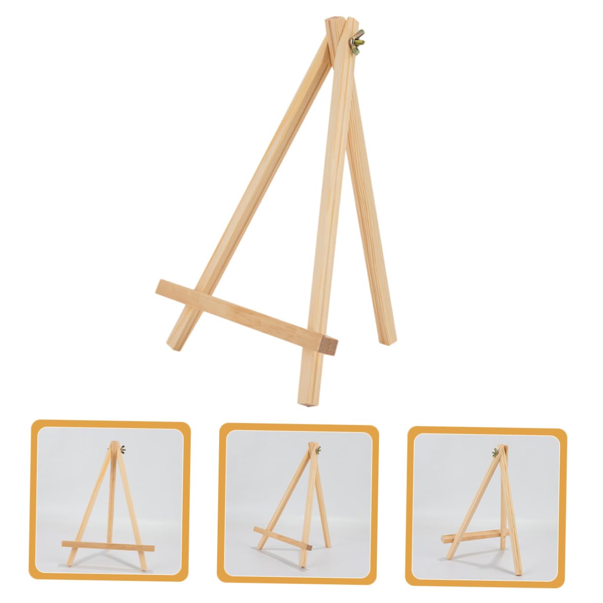 NUOBESTY 8pezzi Cavalletti Da Tavolo Pieghevoli Legno Per Ragazzo Ragazza Supporto Per Pittura e Mostre Per Attività Creative Casa e Classe