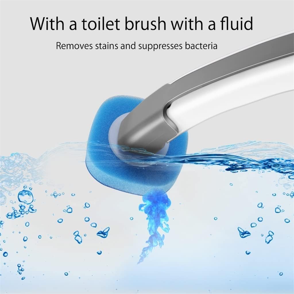 Juego de cepillo de inodoro desechable, incluye 7 recambios de limpieza para una máxima higiene, fácil de usar y eliminación sanitaria, perfecto para baños domésticos y de oficina