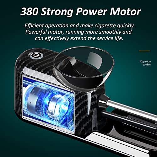 Electric Cigarette Rolling Machine Portable Household Auto Electric Cigarette Injector Machine For Regular Size 6.5Mm Tube (Liuyun Silver) #TOP1