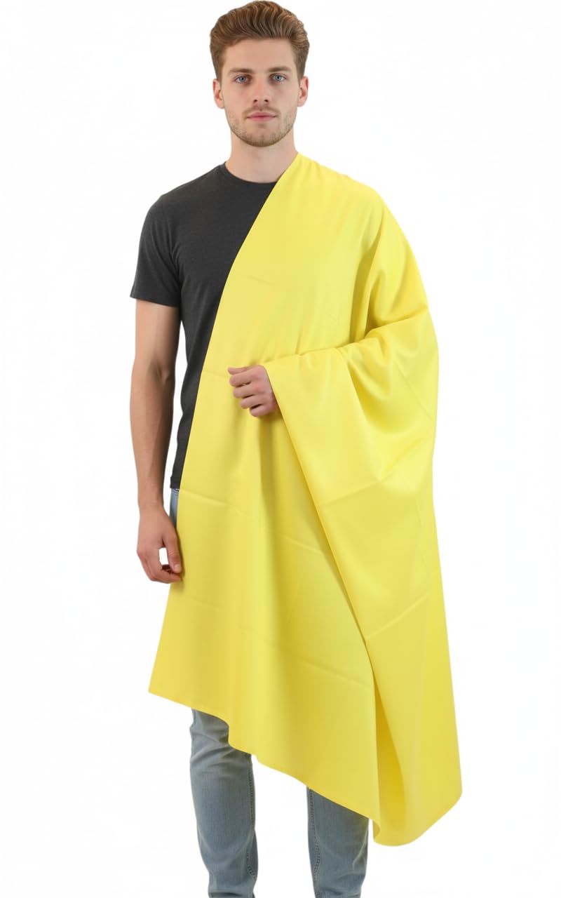 KAVIM Yellow Wool Solid Men's Shawl KA-SWL-57-picture-26