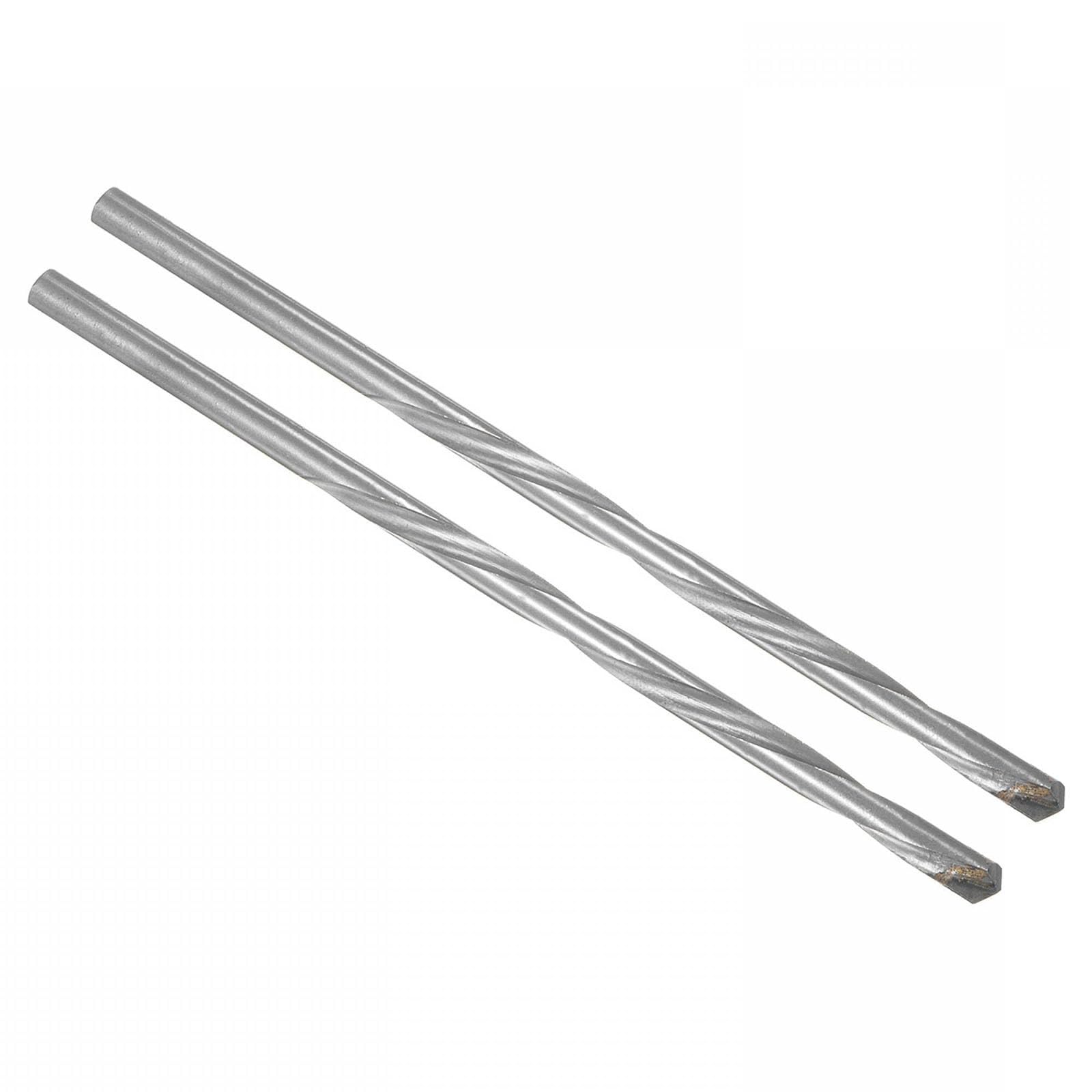 ROWORKX 2Pcs 8mm x 200mm Extra Long HSS Twist Drill Bits - Straight Shank Spiral Drill Bits for Wood, Metal, Aluminium, Plastic