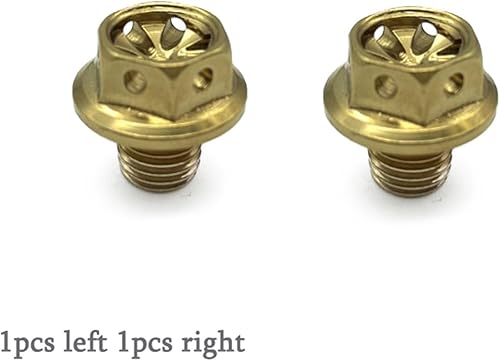 Miniatura 2 de TCHAU Kits de carrocería 2 piezas universales para motocicleta M10 x 1.25 agujero de espejo Tornillos para Yamaha FZ07 FZ09 FZ1 FZ8 MT07 MT09