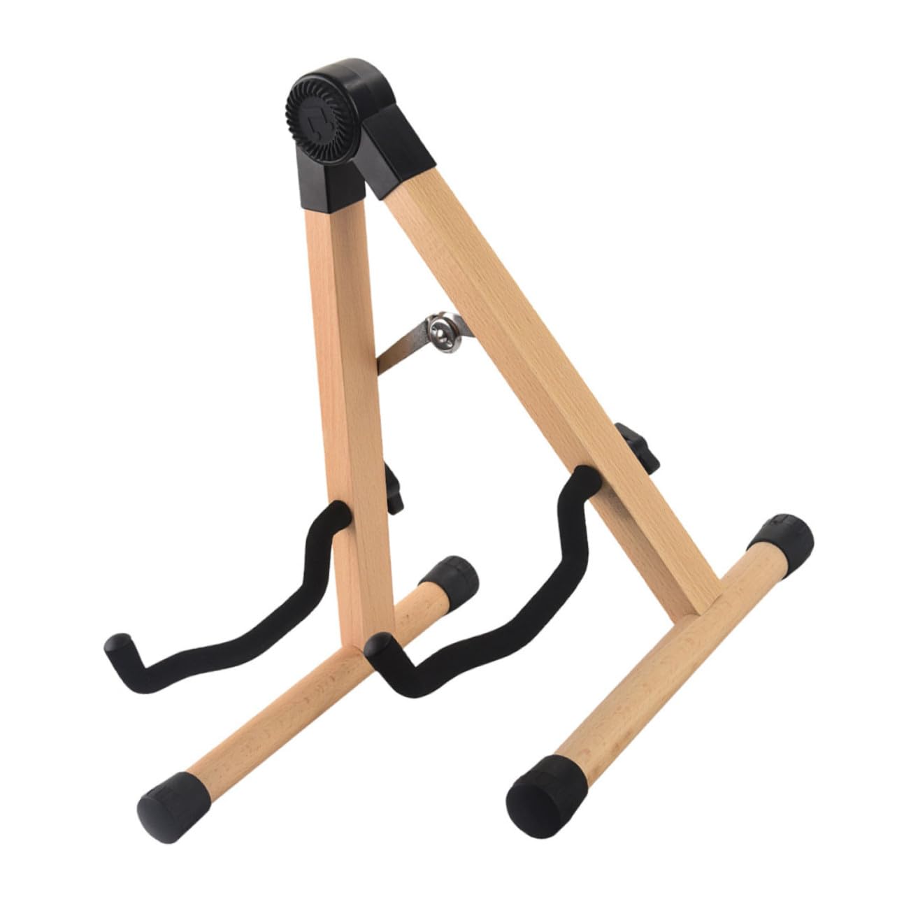 Supporto per Chitarra in Legno per Esposizione e Trasporto Stabile per Chitarre Acustiche Classiche ed Elettriche Compatibile Ukulele e Violini