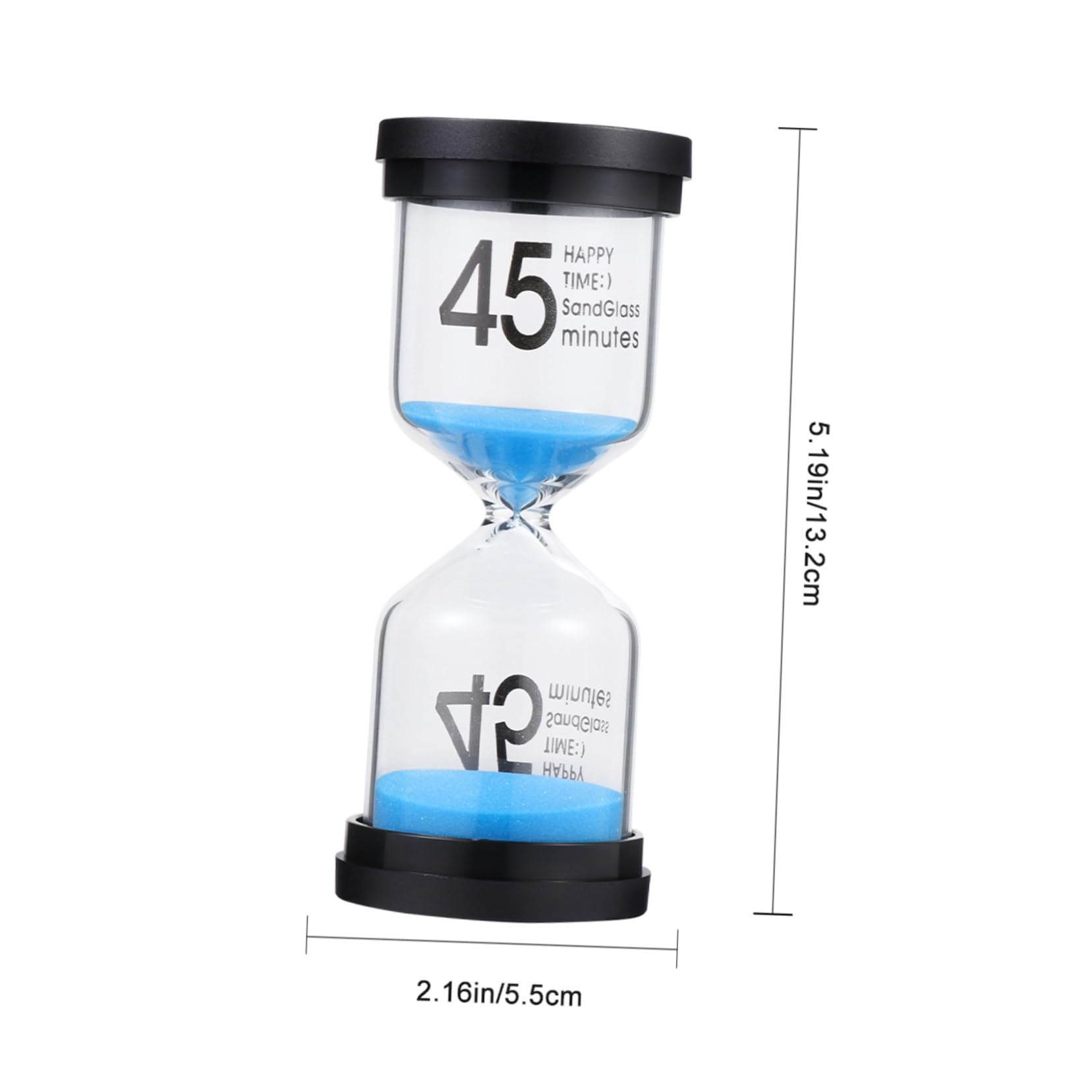 Reloj de Arena 3 Piezas de Escritorio de Vidrio y Plástico para Interiores | Temporizador de Mesa, Juego Infantil, Decoración del Hogar, Uso Diario, Artículo