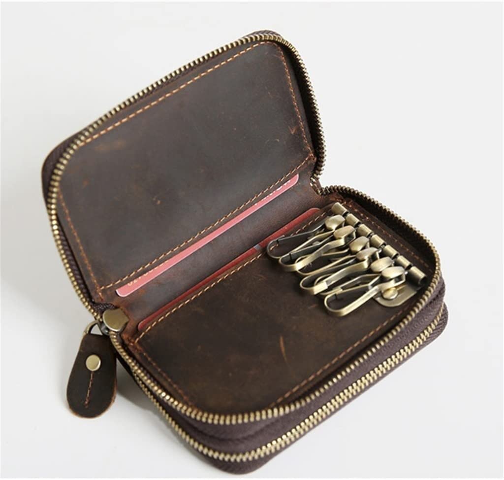 Portachiavi in Pelle con Fibbia per Uomo e Donna: Un Accessorio Pratico ed Elegante per Le tue Chiavi e Piccoli Oggetti essenziali11 cm*7,5 cm*4 cm A