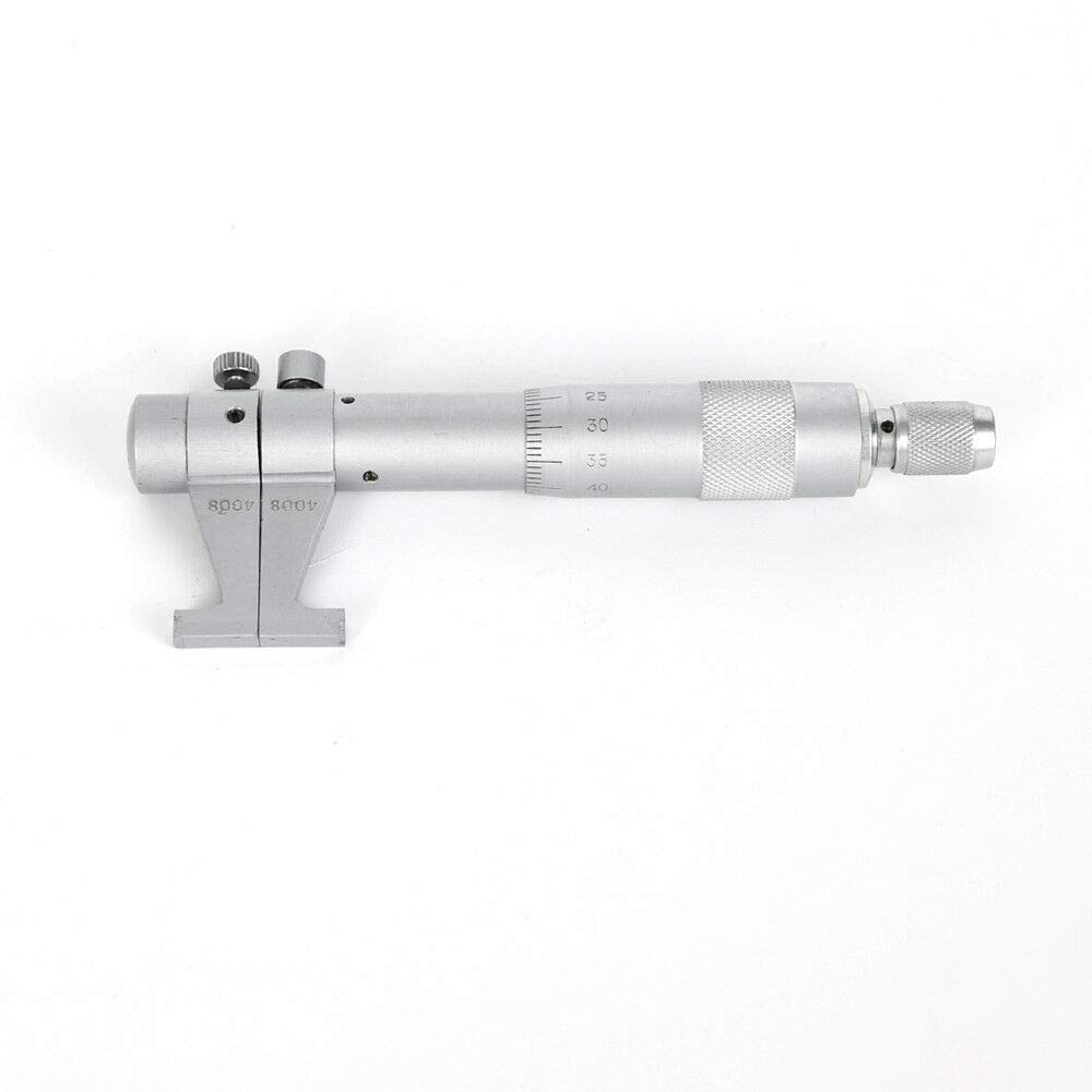 Innenmessschraube 2-Punkt Innenmikrometer Innenmessgerät 25-50mm 180 ° Drehung Micrometer Mess 0.01mm Präzision