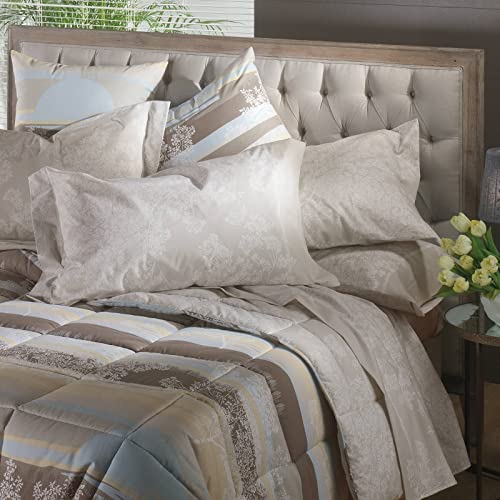 Linea Oro Completo Letto Matrimoniale Flanella 100% Cotone Rosalia