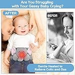 Baby Colic and Gas Relief - Heigoeost Heated Tummy Wrap for Newborns Belly Relief by Soothing Warmth, Baby Heating Pad Swaddling Belt Relief & Soothe Gas, Colic and Upset Stomach for Fussy Infants 10 Baby Colic and Gas Relief -Savings & Finds