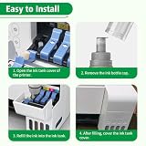 FANSHENG 113 atrament kompatybilny z butelkami atramentowymi epson 113 do ET-5800 ET-16680 ET-16150 ET-16600 ET-16650 ET-15000 ET-5100 ET-5150 ET-5160 ET-5170 ET-5170 ET-5100 800 Pro ET-5800 (czarny x