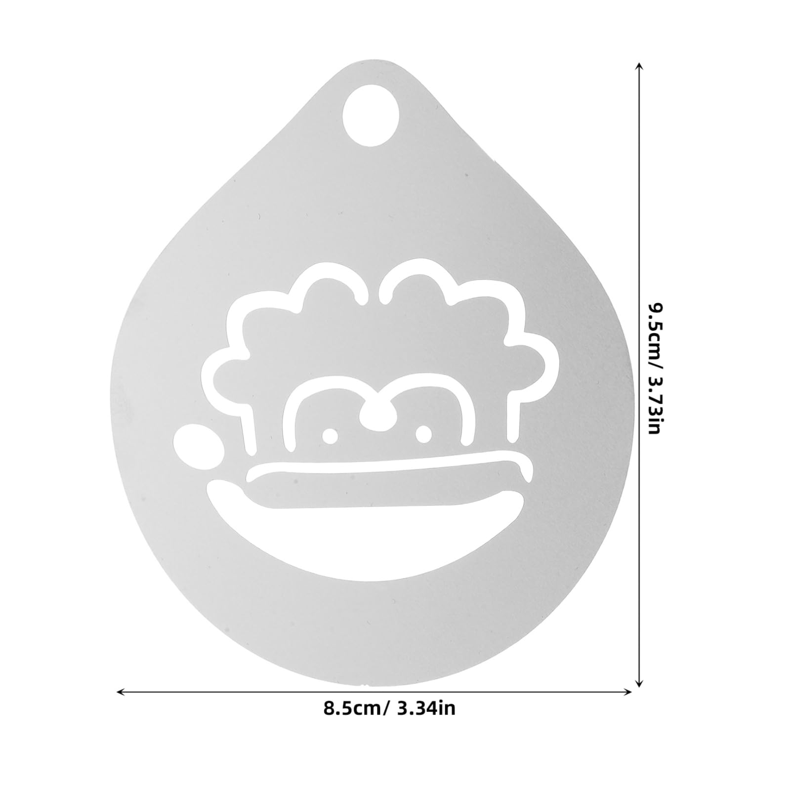 Homoyoyo Stainless Steel Latte Artstencil Sprinkle Pattern for Coffee Printingboard DIY Baking Decor Tool