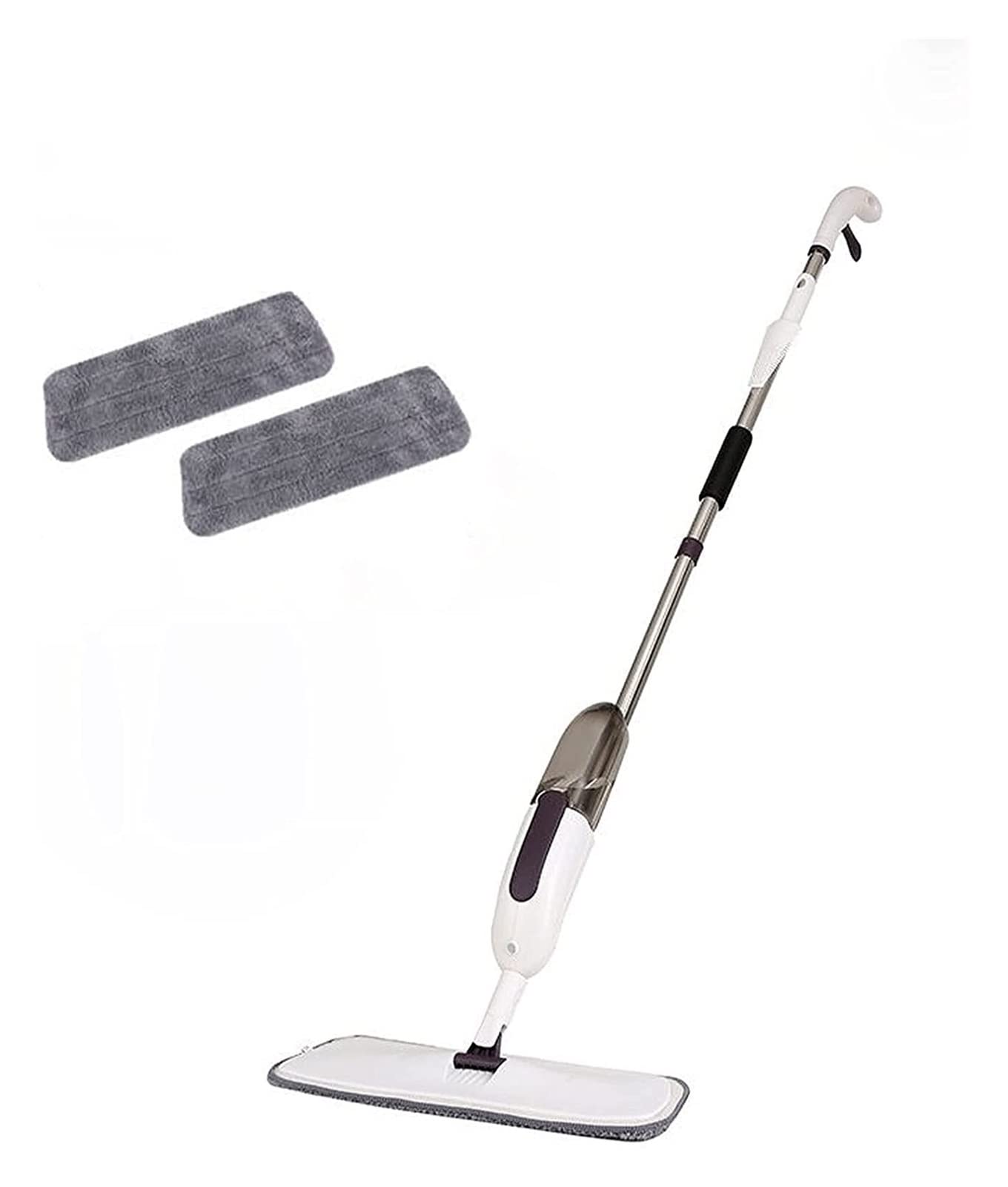 Inicio: Fregona con spray para limpieza de suelos con botella recargable y almohadillas lavables, mopa húmeda y seca para el hogar, cocina, madera dura, laminada, baldosas de cerámica (tamaño: 3)