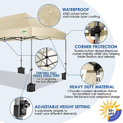 Cobizi CANOPY Tent With 6 Sidewalls Easy Up Commercial Outdoor Canopy Wedding Party Tents For Parties All Season Wind & Waterproof Gazebo thumb #2