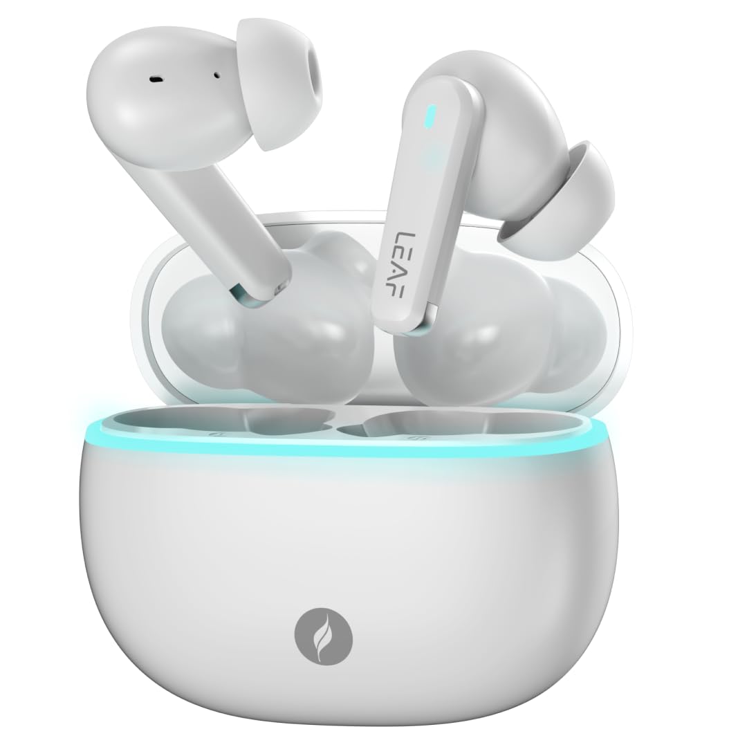 Buds X121 True Wireless in Ear Earbuds Ai Sound App, 30H Playtime, Quad Mic with Enc, 50Ms Low Latency, Fast Charging(10Min=200Min), 10Mm Driver, Ipx5, Bluetooth V5.4 TWS (Pure White)