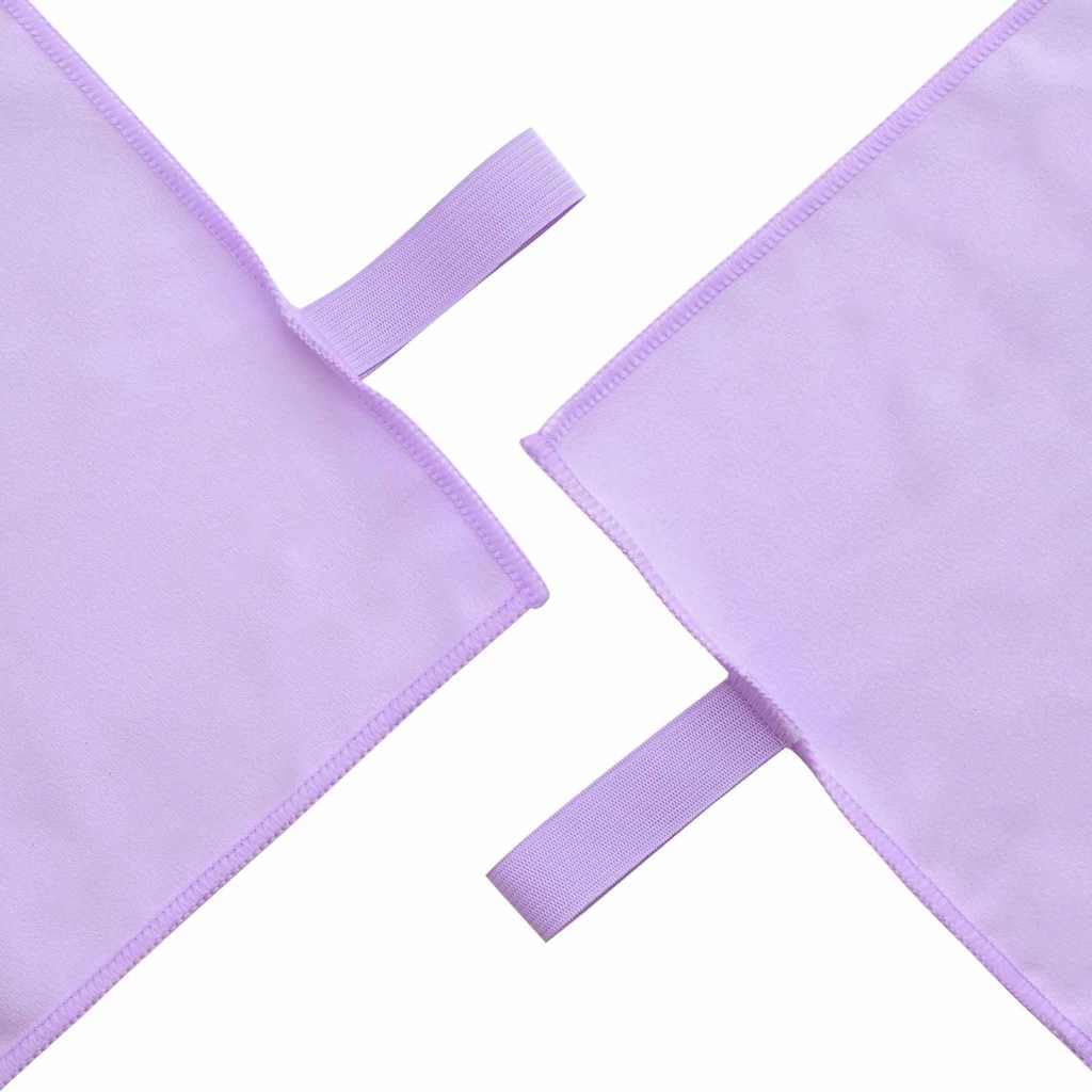 Set de Serviettes de Sport 3 pièces Violet en Polyester et Polyamide, Finition Soft Touch, Grand Format 200 x 100 cm avec 2 Serviettes 50 x 30 cm, légères, séchage Rapide