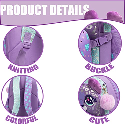 Image of Kids Backpacks for Girls School Bag with Lunch Box School Backpack for Girls Set Cute Bookbag for Kindergarten