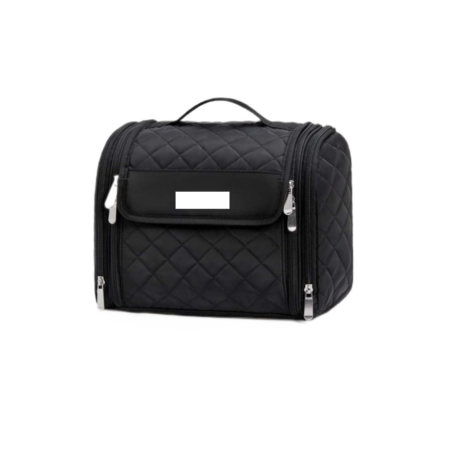 Neceser Maquillaje Neceser Mujer Bolsa De Cosméticos For Mujer con Gancho, Bolsa De Cosméticos Portátil Que Puede Contener Cosméticos Y Artículos De Tocador Bolsa De Maquillaje(Black)