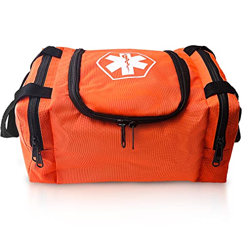 ASA TECHMED First Aid Responder EMS Emergency Medical Trauma Bag EMT, Fire Fighter, Police Officer, Paramedics, Nurse, Orange - Image 4