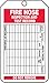 Accuform TRS227CTM PF-Cardstock Fire Extinguisher Tag, Legend "FIRE Hose Inspection and Test Record", 5.75" Length x 3.25" Width x 0.010" Thickness, Red/Black on White (Pack of 5)