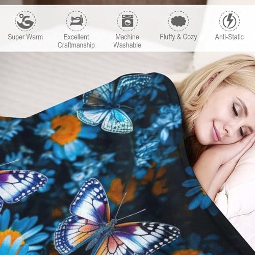 Couverture papillon en flannel de qualité supérieure pour fauteuil