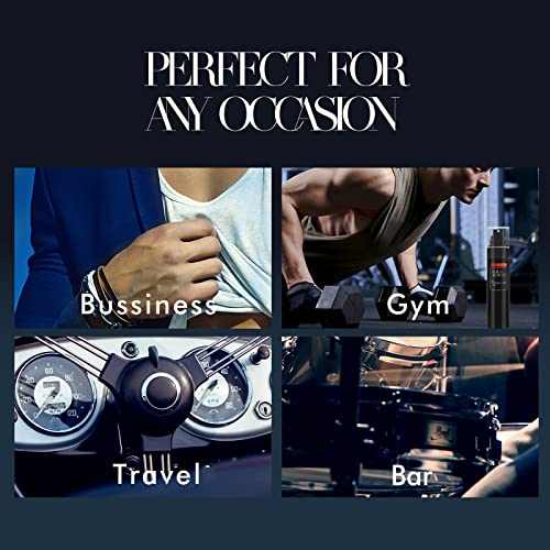 Aqua Blance Body Spray For Men, Mens Body Spray, Deodorant For Men Refreshing Fragrance Mist, Pack Of 3, Each 3.4 Fl Oz, Tricky Game, Blue, Agiomme #TOP5