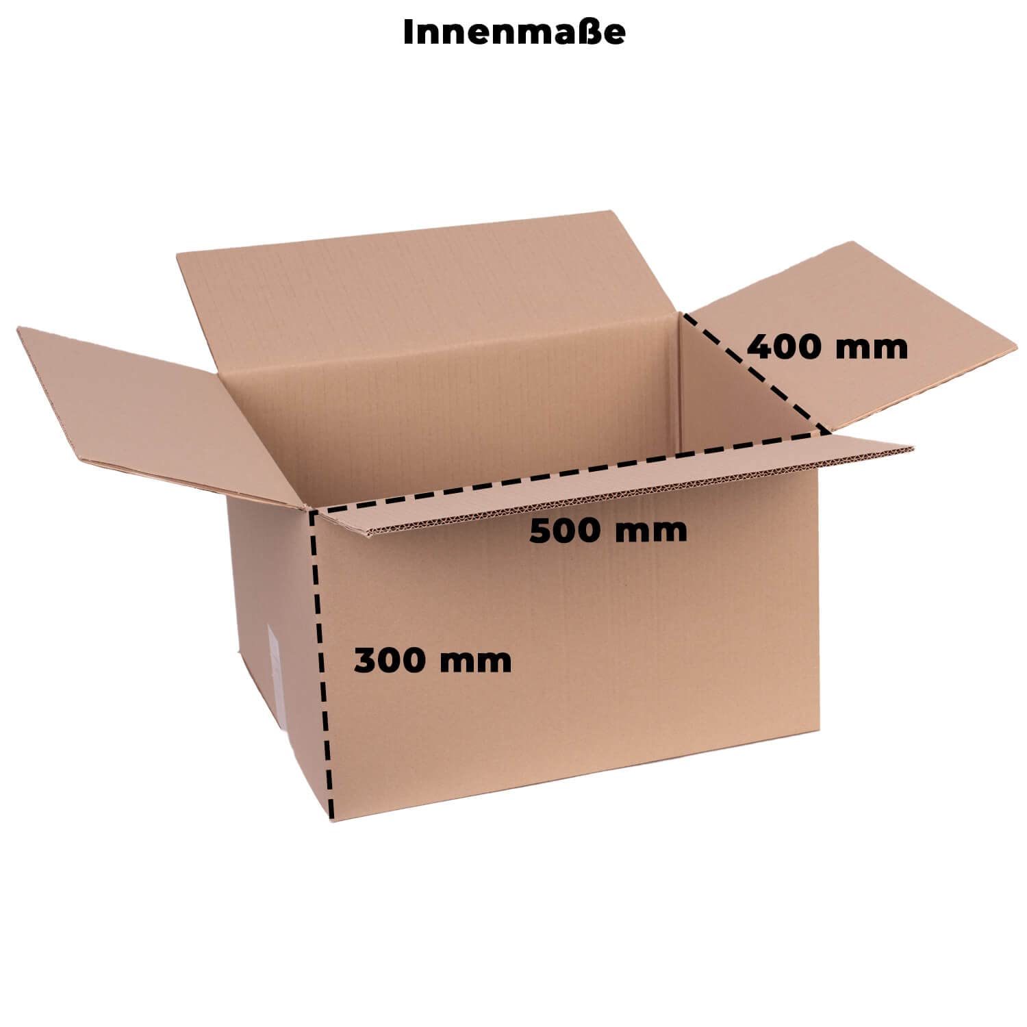 smiley pack 20 Stück Faltkartons zweiwellig 500 x 400 x 300 mm KK 110 braun Versandkarton Verpackungskartons 50 x 40 x 30 cm aus Wellpappe 2 wellig Karton Pappkarton Versandbox Paket Päckchen