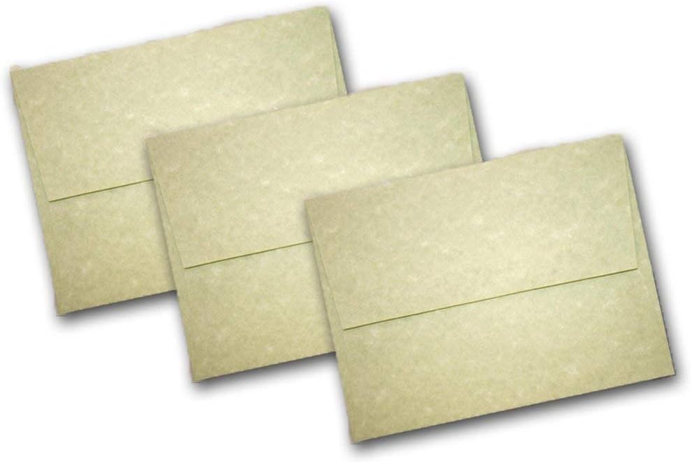 Bulk AstroParche A-2 Square Flap Envelopes - 250 Pack - Great for DIY Mailings, Notecards, Invitations, Letters, Notes, Events, Announcements, Etc. (Aged)
