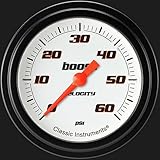 Classic Instruments VS343WBLF Velocity White 2 5/8