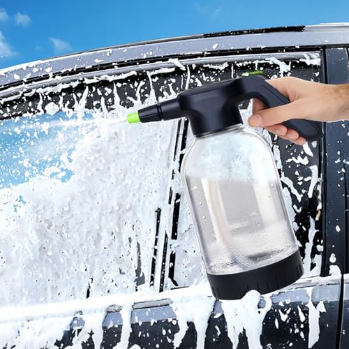 Pulvérisateur de mousse auto avec pompe électrique et mousse dense continue 2L - 4